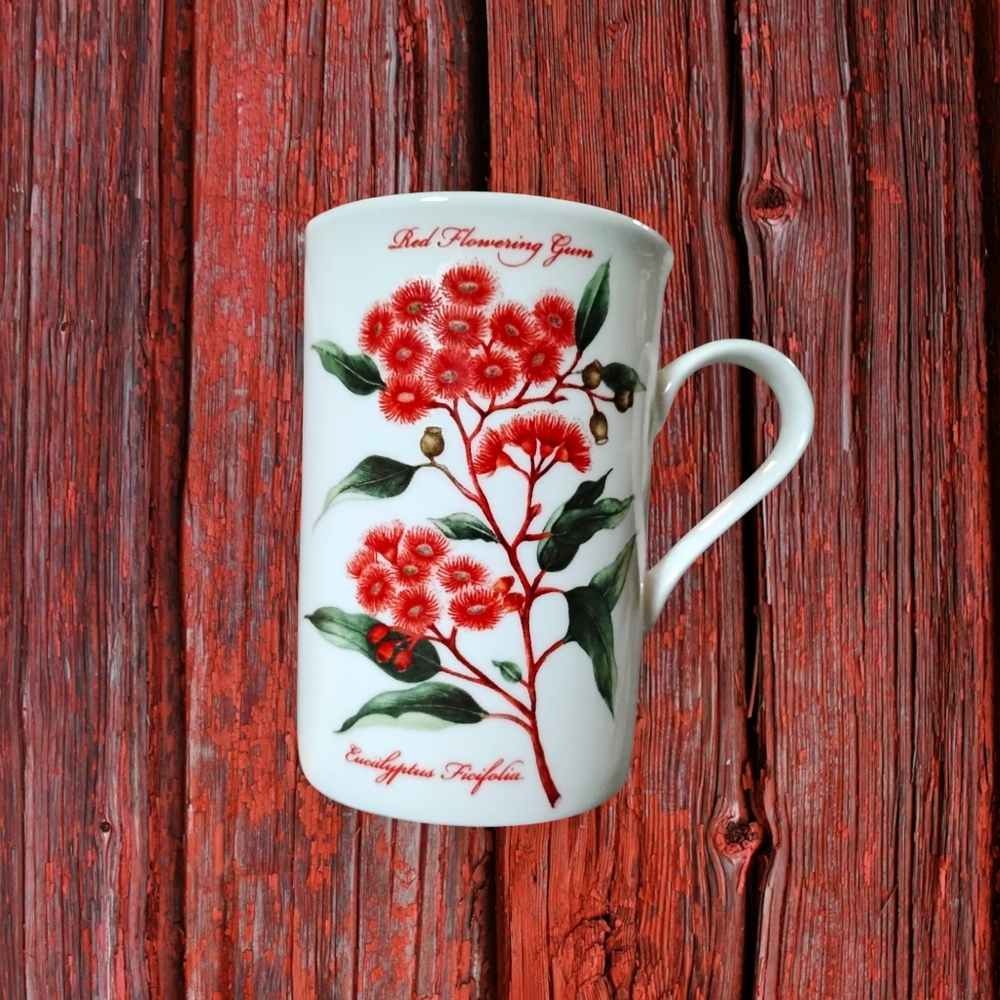 Dan Samuels Australia The Nature's Beauty Red Flowering Gum Fine Bone China Cup